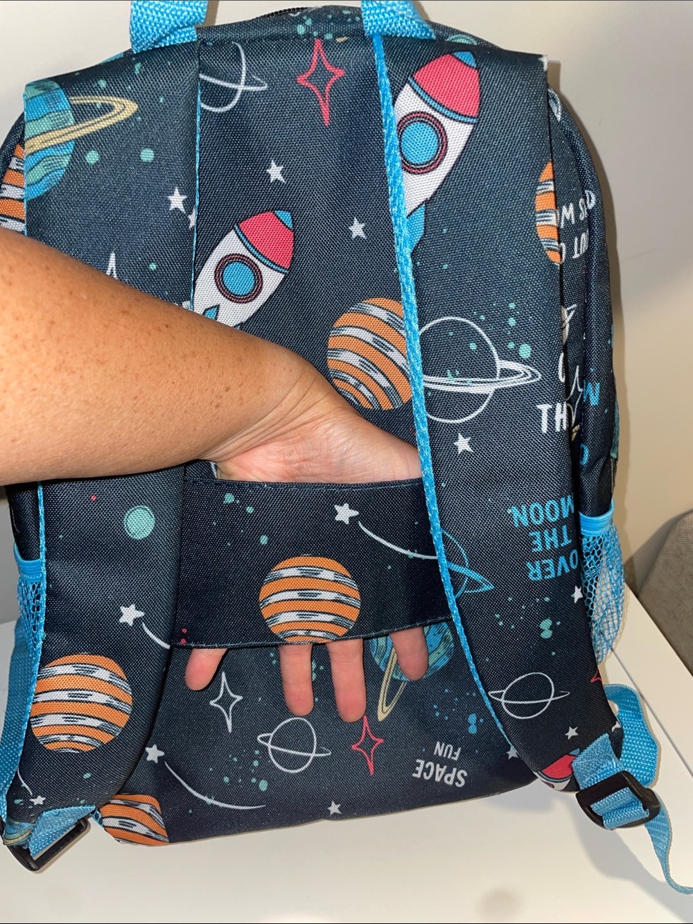 Kids Space Rocket Backpack Set - Blue - Picture 9 of 9